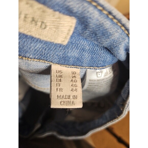 LOGO Jeans by Lori Goldstein Womens Size 10 Boyfriend Medium Wash High Rise - Picture 5 of 5